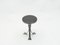 Art Deco Hammered Steel and Wood Tray Pedestal Table, 1940s, Image 3