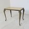 Vintage Regency Marmor und Messing Beistelltisch, 1950er 1