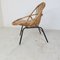 Vintage Rattan and Steel Lounge Chair from Rohé Noordwolde, 1950s, Image 3
