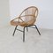 Vintage Sessel aus Rattan & Stahl von Rohé Noordwolde, 1950er 5