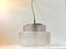 Mid-Century Danish Glass and Brass Ceiling Lamp from Vitrika, 1960s, Image 1