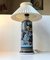 Grande Lampe de Bureau Sgraffito en Céramique par Marian Zawadsky pour Aulam Keramik, 1960s 2