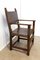 Antique Spanish Leather and Oak Armchair 3