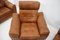 Living Room Set in Cognac Leather, 1970s, Set of 3 7