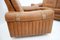 Living Room Set in Cognac Leather, 1970s, Set of 3 5