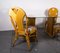 Mid-Century Rattan Dining Table & Chairs Set, 1980s, Set of 5 5