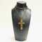 Bronze Cross Necklace by Pentti Sarpaneeva, Finland, 1970s 3