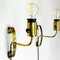 Finnish Brass Sconces by Maria Lindemann for Idman Oy, 1950s, Set of 2 7