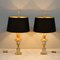 Vintage Golden Metal and Steel Lamps from Maison Charles, Set of 2 3