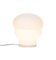 Lámpara Kumo mediana de acetato blanco con base blanca, Imagen 1