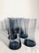 Mid-Century Scandinavian Blue Glass Juice Set, 1960s, Set of 9 4