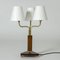 Lámpara de mesa sueca Mid-Century de caoba, años 50, Imagen 1