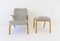 Concave Chair and Ottoman Set by Paul Bode for Deutsche Federholzgesellschaft, 1960s, Set of 2 3