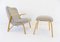 Concave Chair and Ottoman Set by Paul Bode for Deutsche Federholzgesellschaft, 1960s, Set of 2, Image 5