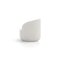 Curvy White Fabric Cottonflower Armchair by Daniel Nikolovski & Danu Chirinciuc for Kabinet 3
