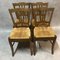 Antique Beech Side Chairs, 1900s, Set of 4 4