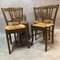 Antique Beech Side Chairs, 1900s, Set of 4 3