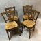 Antique Beech Side Chairs, 1900s, Set of 4 6