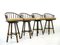 Folding Bar Stools from McGuire, 1970s, Set of 4 7