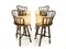 Folding Bar Stools from McGuire, 1970s, Set of 4 4