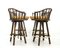 Folding Bar Stools from McGuire, 1970s, Set of 4 8