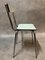 Pale Green Formica Side Chairs, 1950s, Set of 4, Image 8