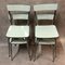 Pale Green Formica Side Chairs, 1950s, Set of 4 3