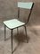 Pale Green Formica Side Chairs, 1950s, Set of 4 1