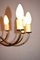 Lampadario a 12 luci in ottone, Italia, anni '50, Immagine 15