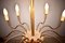 Lampadario a 12 luci in ottone, Italia, anni '50, Immagine 10