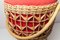 Red and Wicker Basket, 1960s 14