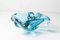 Turquoise Blue Murano Glass Ashtray, 1960s 16