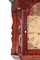 Große Antike 8-Tage-Wanduhr aus bemaltem Mahagoni mit verlängertem Ziffernblatt 11