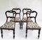 William IV Carved Rosewood Dining Chairs, Set of 4 1