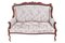 Victorian Carved Mahogany Settee, Image 1