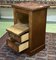 Vintage Mahogany and Marble Top Nightstand 9