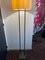 Black Metal Floor Lamp with White Lampshade, 1990s 3