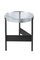 Alwa Two 5600TB Side Table with Transparent Top & Black Base by Sebastian Herkner for Pulpo, Image 1