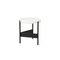 Alwa Two 5600WB Side Table with White Top & Black Base by Sebastian Herkner for Pulpo 1