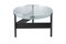 Large Alwa Two 5601TB Side Table with Transparent Top & Black Base by Sebastian Herkner for Pulpo 1