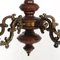 Vintage Baroque Style Lacquered Walnut and Walnut Ceiling Lamp, 1950s 4