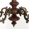 Vintage Baroque Style Lacquered Walnut and Walnut Ceiling Lamp, 1950s, Image 4