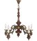 Vintage Baroque Style Lacquered Walnut and Walnut Ceiling Lamp, 1950s, Image 1