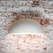 Vintage Industrial White Round Opaline Glass Sconce, Image 5