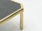 Brass, Black Opaline Glass Coffee Table from Maison Jansen, 1970s, Image 6