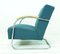 Bauhaus Turquoise Cantilever Armchair from Mücke Melder, 1930s 2