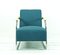 Bauhaus Turquoise Cantilever Armchair from Mücke Melder, 1930s, Image 1
