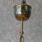 Lámpara de araña Regency italiana dorada con cristal, años 60, Imagen 12