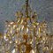 Italienischer Regency Vergoldeter Kronleuchter aus Kristallglas, 1960er 13
