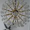 Regency Italian Gilded Chandelier with Crystal Glass, 1960s 9